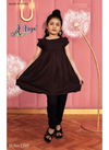 Wine Colour Arya Cute Baby Reyon Cotton Top With Legis Collection CB-1205